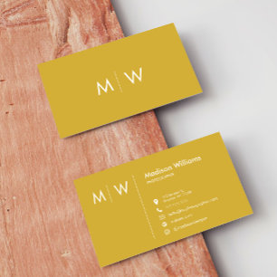 Tarjeta de visita Minimalista moderna con estilo m