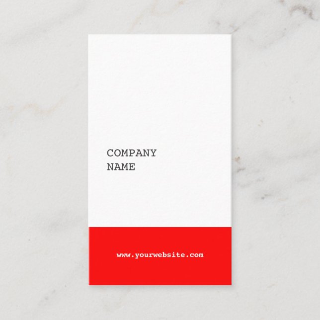 Tarjeta de visita minimalista moderna del (Anverso)