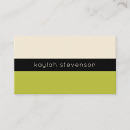 Tarjeta de visita Minimalista moderna | Pistachio