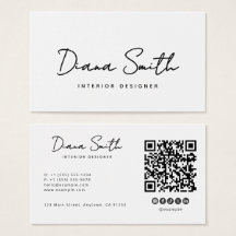 Tarjeta de visita Minimalista moderna y limpia de