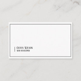 Tarjeta De Visita Minimalista moderno