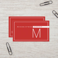 Minimalista moderno, arquitectónico rojo