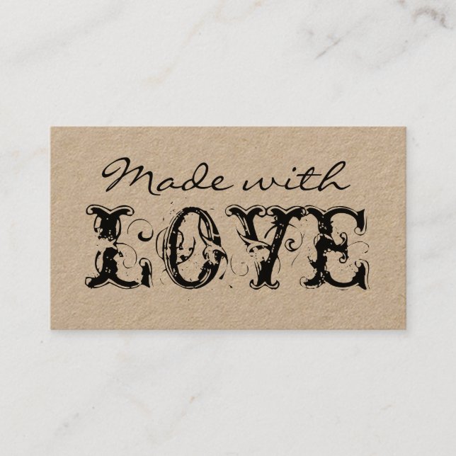 Tarjeta De Visita minimalista moderno artesanal (Anverso)