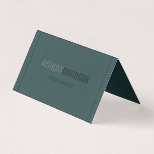 Tarjeta De Visita Minimalista moderno elegante profesional