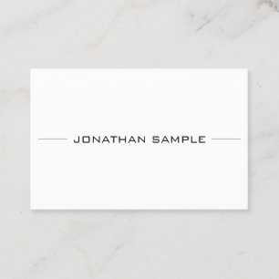 Tarjeta De Visita Minimalista Moderno Elegante Profesional Sencillo