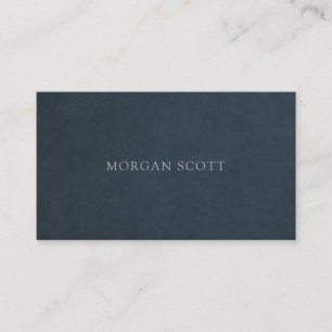 Tarjeta De Visita Minimalista Moderno Estampado de Terciopelo Azul