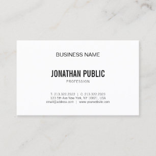 Tarjeta De Visita Minimalista Moderno Gráfico elegante Moda
