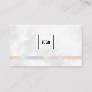 Tarjeta De Visita Minimalista Moderno Irisado