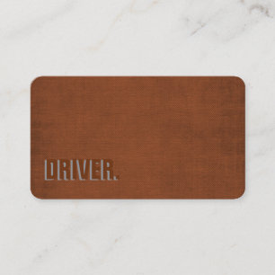 Tarjeta De Visita Minimalista Moderno Pizarra CONDUCTOR Profesional