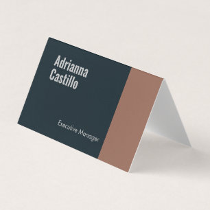 Tarjeta De Visita Minimalista Moderno Plano