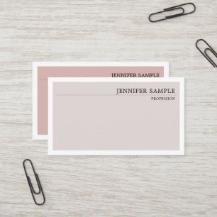 Tarjeta De Visita Minimalista Moderno Plano Elegante Colores Vintage