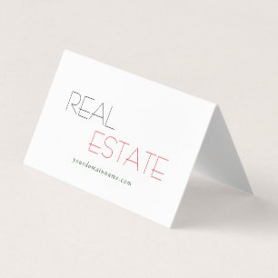 Tarjeta De Visita Minimalista Moderno Plano Tendencia