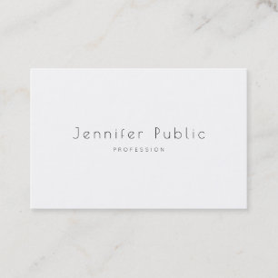 Tarjeta De Visita Minimalista Moderno Profesional Elegante Sencillo