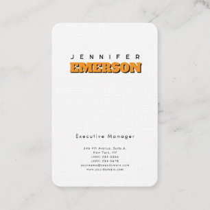 Tarjeta De Visita Minimalista moderno profesional sencillo
