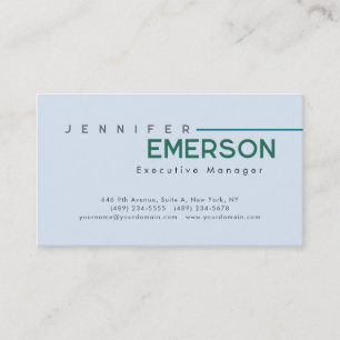 Tarjeta De Visita Minimalista moderno profesional sencillo