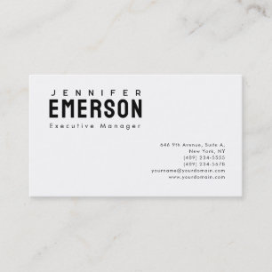Tarjeta De Visita Minimalista moderno profesional sencillo