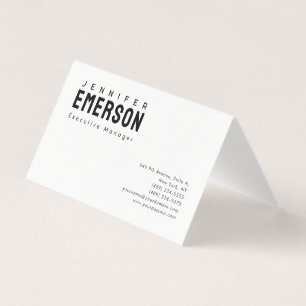 Tarjeta De Visita Minimalista moderno profesional sencillo 