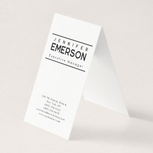 Tarjeta De Visita Minimalista moderno profesional sencillo