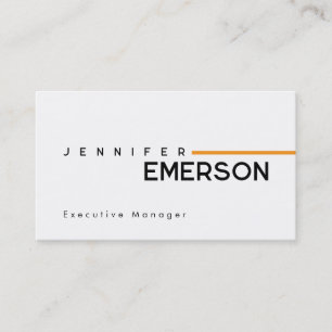 Tarjeta De Visita Minimalista moderno profesional sencillo