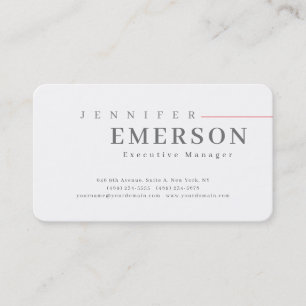 Tarjeta De Visita Minimalista moderno profesional sencillo 