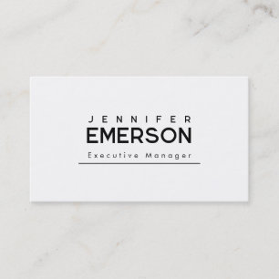 Tarjeta De Visita Minimalista moderno profesional sencillo