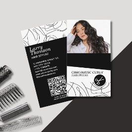 Tarjeta De Visita Minimalista moderno simple línea de resumen blanco