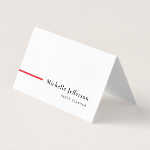 Tarjeta De Visita Minimalista moderno simple llano