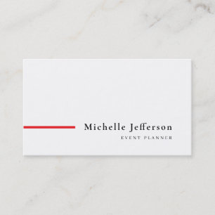 Tarjeta De Visita Minimalista moderno simple llano