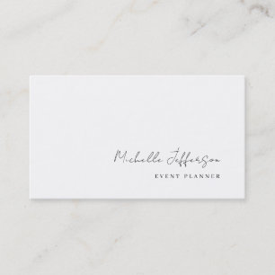 Tarjeta De Visita Minimalista moderno simple llano