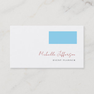 Tarjeta De Visita Minimalista moderno simple llano