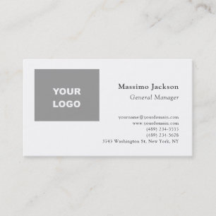 Tarjeta De Visita Minimalista Moderno Tendencia Agrega Tu Logo