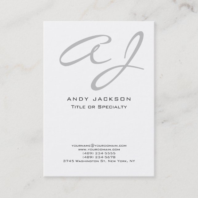 Tarjeta De Visita Minimalista moderno y elegante (Anverso)
