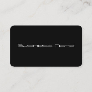 Tarjeta de visita Minimalista negra