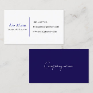 Tarjeta de visita minimalista para profesionales