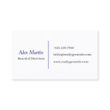 Tarjeta de visita minimalista para profesionales