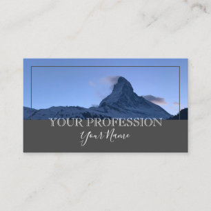 Tarjeta De Visita Minimalista Personalizado moderno foto de montaña