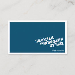 Tarjeta de visita Minimalista PHILOSOPHY