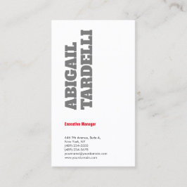 Tarjeta De Visita Minimalista profesional atrevido personalizado mod