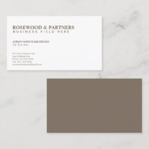 Minimalista Profesional Beige y Blanco | De un lad
