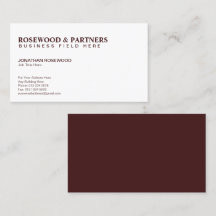 Minimalista Profesional Burgundy | Unilateral