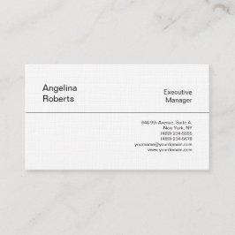 Tarjeta De Visita Minimalista profesional de moda en línea