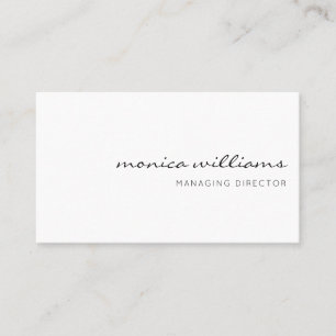 Tarjeta De Visita Minimalista profesional moderno