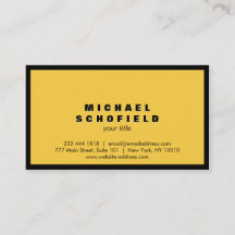 Minimalista Profesional Negro y Amarillo