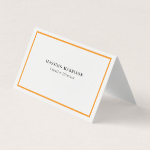 Tarjeta De Visita Minimalista profesional simple moderno en negro y