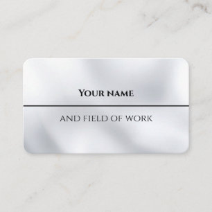 Tarjeta de visita Minimalista Silver