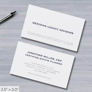 Tarjeta De Visita Minimalista simple