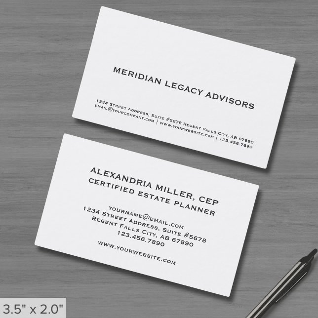 Tarjeta De Visita Minimalista simple (Subido por el creador)