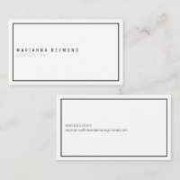 minimalista simple consultor blanco