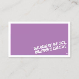 Tarjeta de visita Minimalista TEATRO