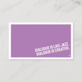 Tarjeta de visita Minimalista TEATRO